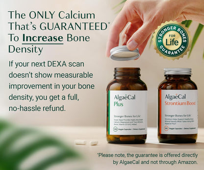 AlgaeCal Bone Builder Pack – Plant-Based Calcium & Strontium for Bone Strength and Density