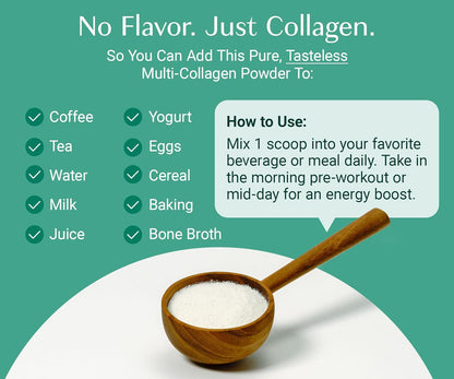AlgaeCal Collagen – 4 Clinically Supported Peptides for Bone, Joint & Skin Health (30 Servings)